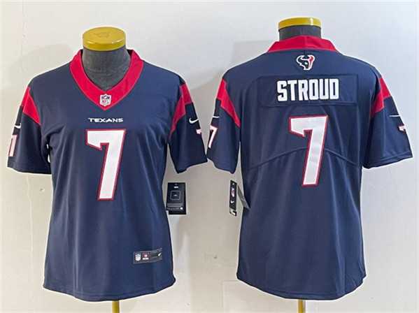 Womens Houston Texans #7 C.J. Stroud Navy Vapor Untouchable Limited Stitched Jersey(Run Small)